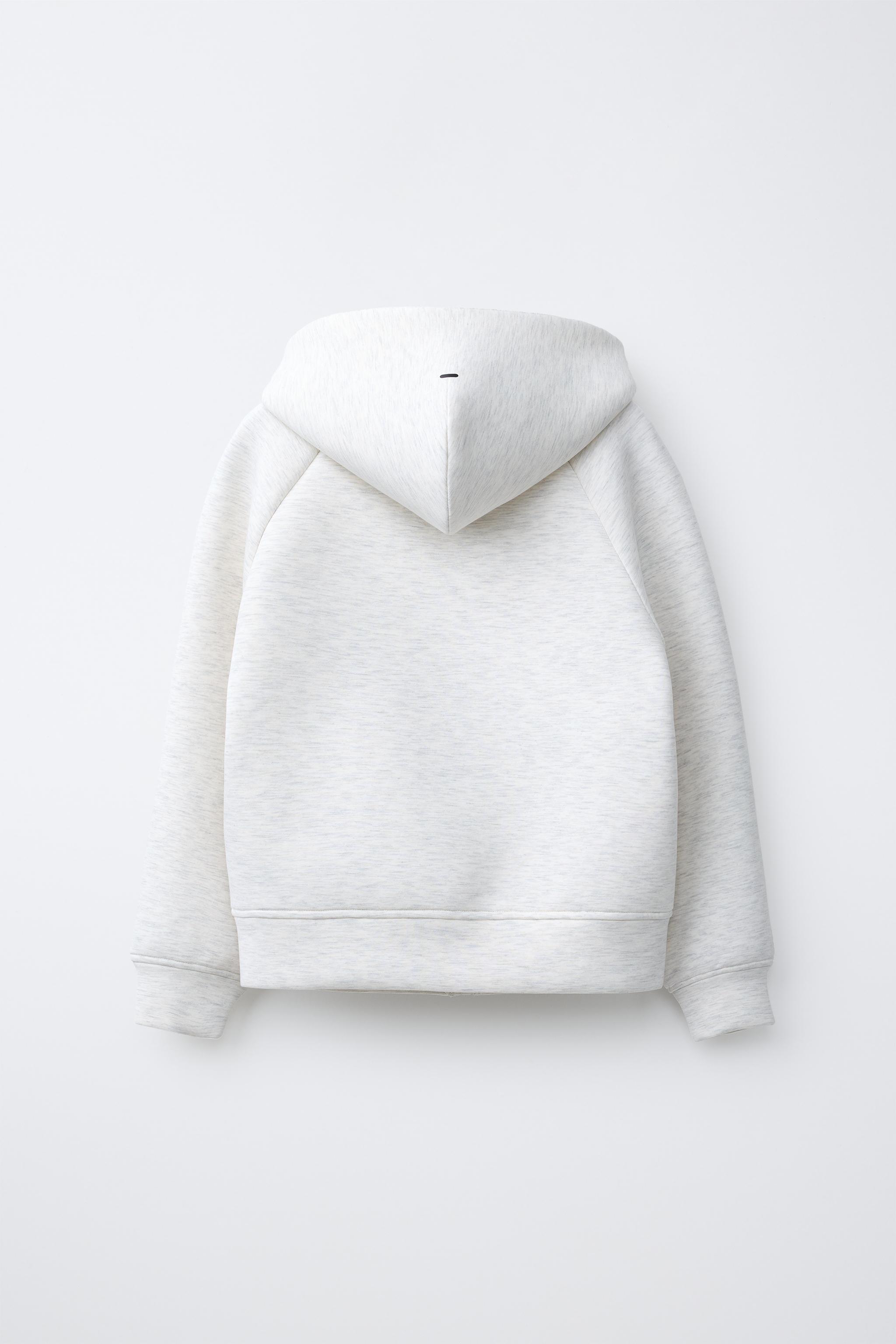 SPORTY NEOPRENE ZIP SWEATSHIRT
